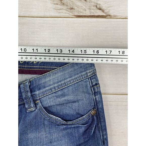 Esprit Denim Womens Jeans Size 30x30 Blue Bootcut Low Rise Cotton Distressed - Picture 4 of 12